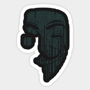 anonymous mask internet Sticker